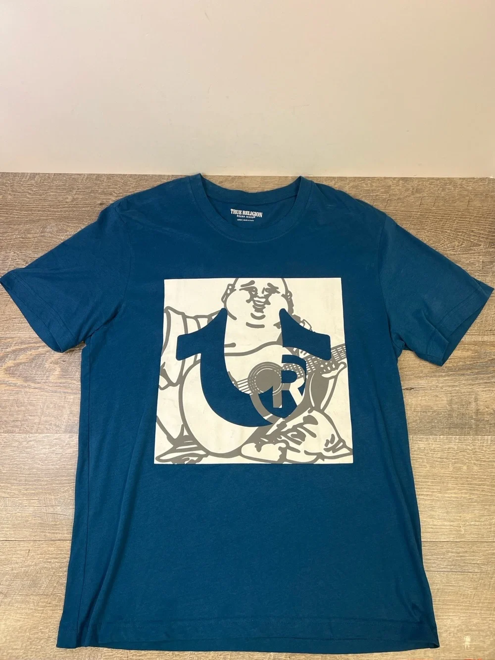 True Religion Buddha Logo Graphic T-Shirt Blue Men’s Large
